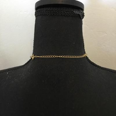 Vintage, silver and gold, toned, puffy, heart vintage necklace