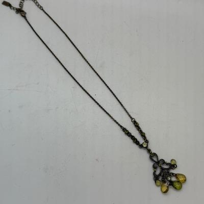 Sale Photo Thumbnail #429: With teardrop-shape translucent jewels.  Good condition.