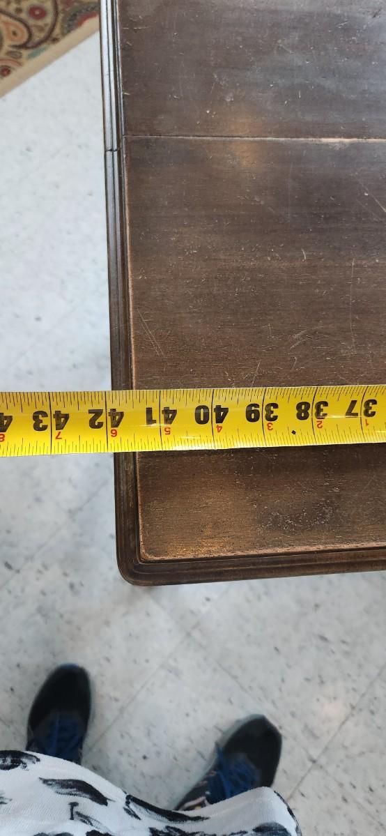 Sale Photo Thumbnail #47: This is an awesome project piece! Vintage ladies writing desk, walnut with original handles and pulls. Needs some love but a fantastic piece of furniture.