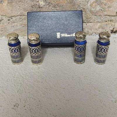 Cobalt and silver shakers