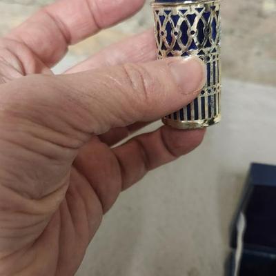 Cobalt and silver shakers