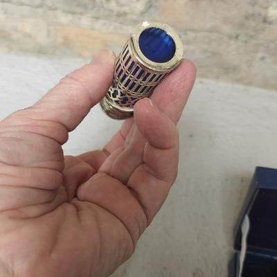 Cobalt and silver shakers