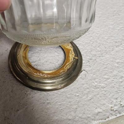 Mess of glassware - some as is- hobnail basket