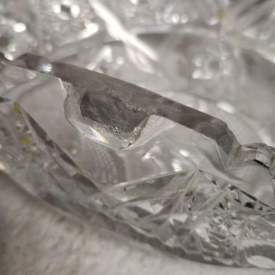 Mess of glassware - some as is- hobnail basket