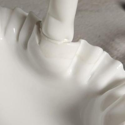 Mess of glassware - some as is- hobnail basket