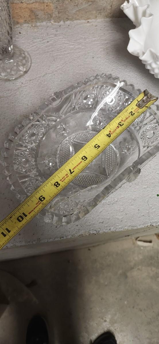 Sale Photo Thumbnail #65: A mess of glassware. Some really nice pieces and some as is pieces. Look at the pictures closely please