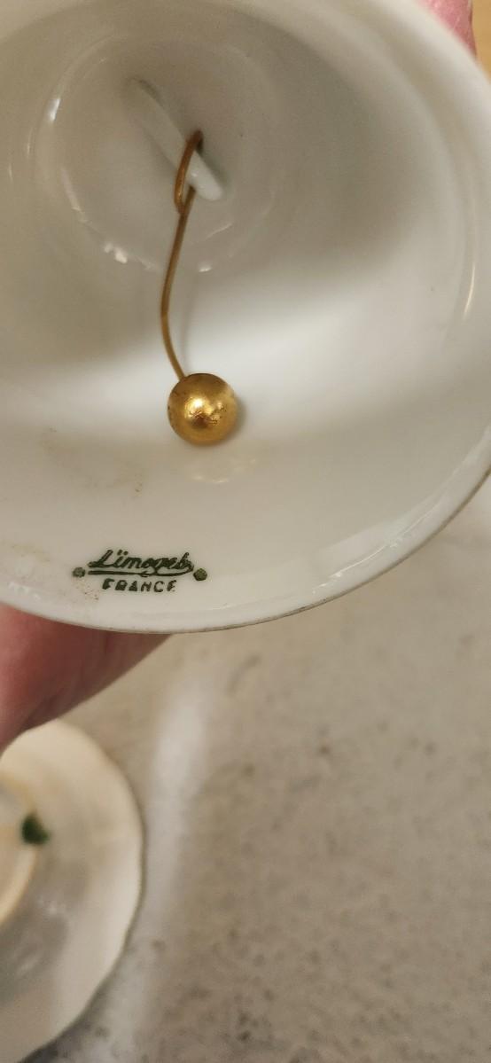 Sale Photo Thumbnail #114: Sweet lot of teacups, a special little reamer, fancy ashtray, darling bell