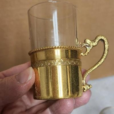 Dragon handled aperitif cups