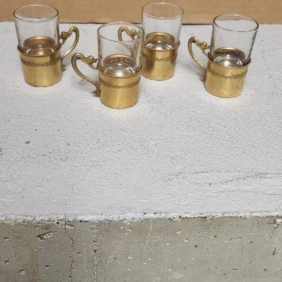 Dragon handled aperitif cups