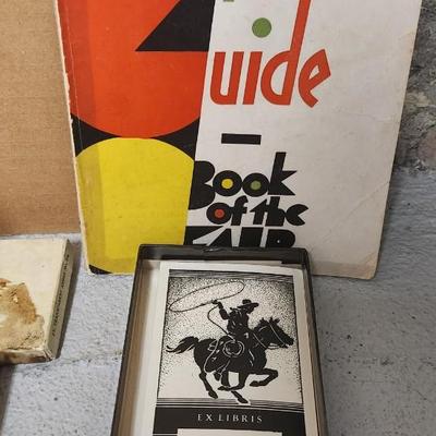 Misc paper/ephemera - book plates etc