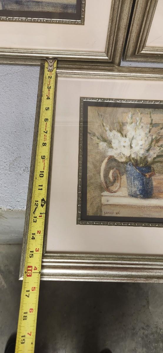 Sale Photo Thumbnail #234: Nice set of framed florals.