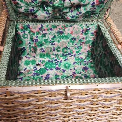 Pioneer woman and sewing box