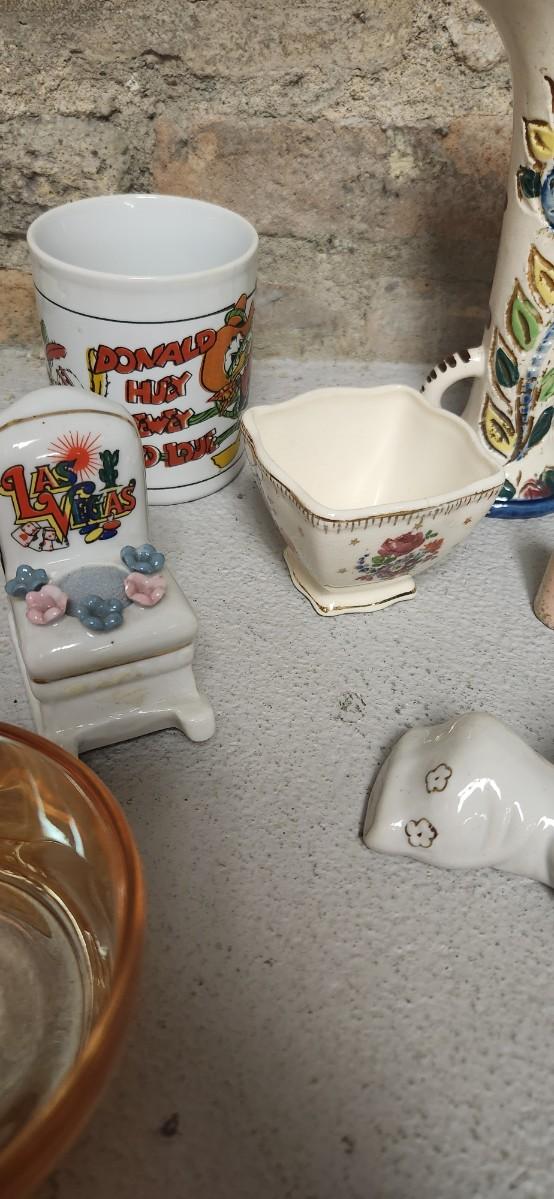 Sale Photo Thumbnail #254: Interesting mix of leftover bits
 Those china coaster are great!