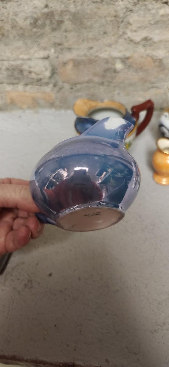 Sale Photo Thumbnail #282: Cute lot of vessels and pitchers, even a personal teapot and cup