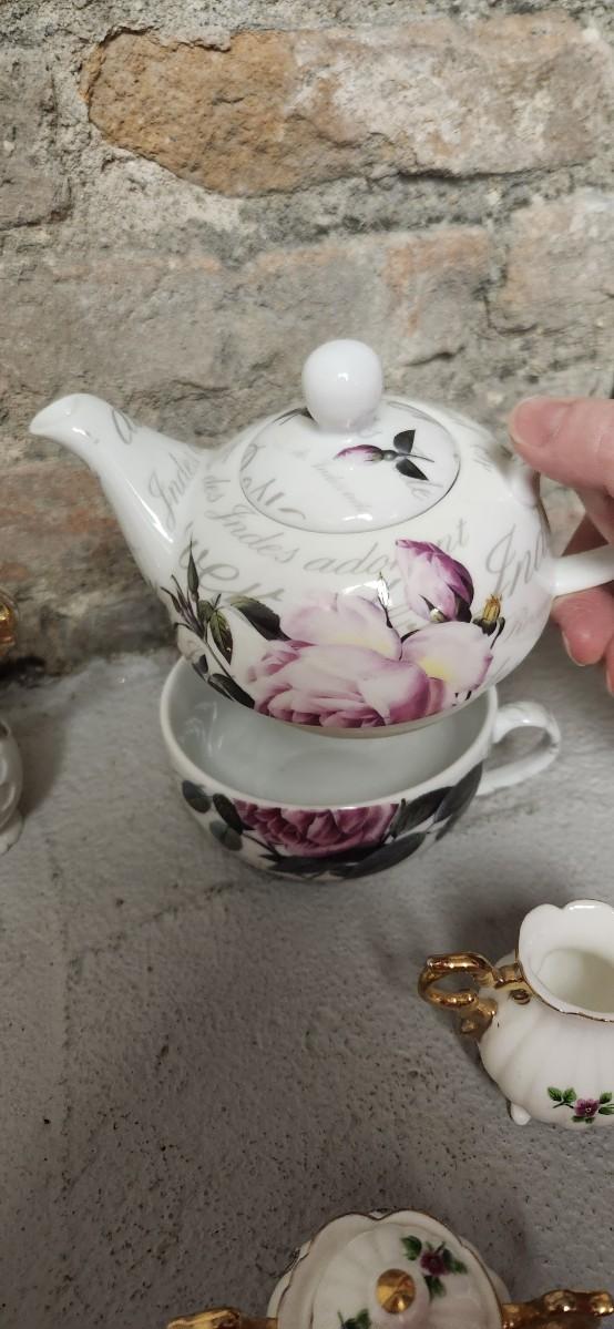 Sale Photo Thumbnail #290: Cute lot of vessels and pitchers, even a personal teapot and cup