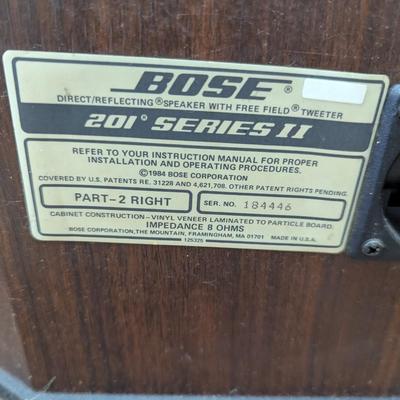 Vintage Bose 201 Series II Speakers