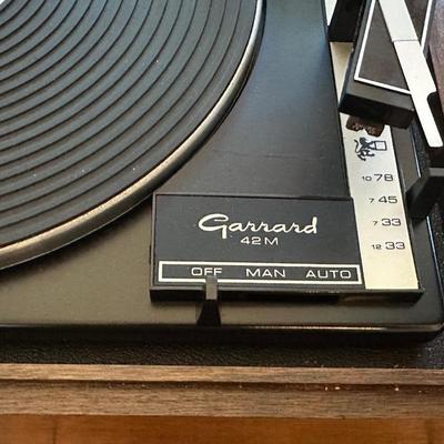 Garrard Model 42M Turntable with Wood Base