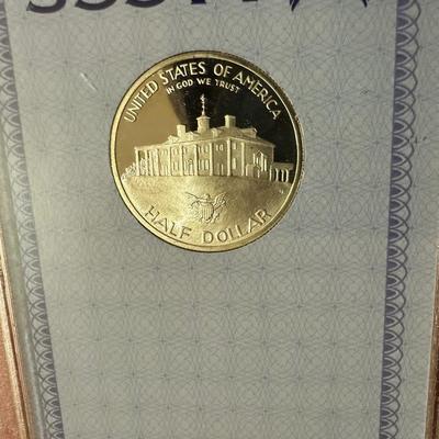 GRADED PR67 GEORGE WASHINGTON 250th ANNIVERSARY OF BIRTH HALF DOLLAR COIN