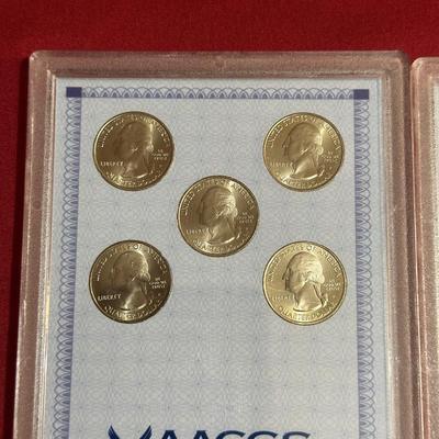 GRADED MS63 2017 P-MINT QUARTERS AND MS65 2019 D/P-MINT $1 SACAGAWEA COINS