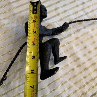 Cast Iron Wall Climber Sculpture