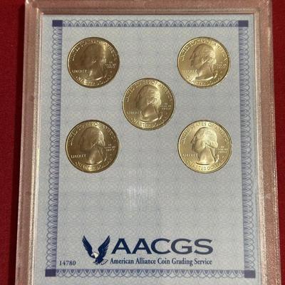 2018 AMERICA THE BEAUTIFUL QUARTERS UNCIRCULATED COIN SET AND GRADED MS63 2017 P-MINT QUARTERS