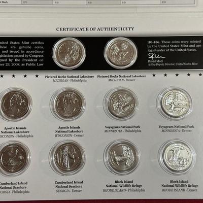 2018 AMERICA THE BEAUTIFUL QUARTERS UNCIRCULATED COIN SET AND GRADED MS63 2017 P-MINT QUARTERS