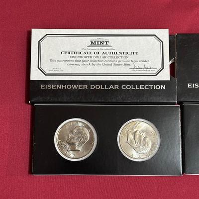 2-1977 & 2-1976 BICENTENNIAL EISENHOWER DOLLARS