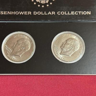 2-1978 & 2-1976 BICENTENNIAL EISENHOWER DOLLARS