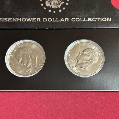 2-1978 & 2-1976 BICENTENNIAL EISENHOWER DOLLARS