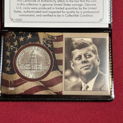 1976 BICENTENNIAL JFK HALF DOLLAR, 2013 $2 BILL, JFK BICENTENNIAL HALF DOLLAR, WASHINGTON BICENTENNIAL QUARTERS AND $2 DOLLAR BILL