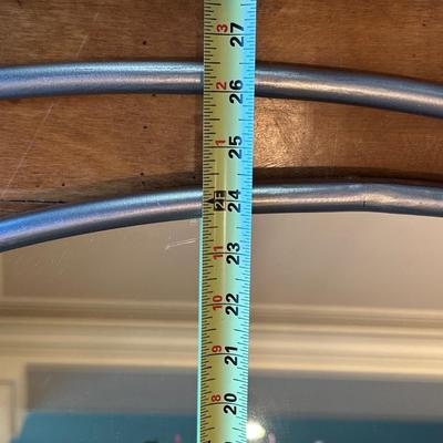 Oval Wall Mirror with Double Metal Frame