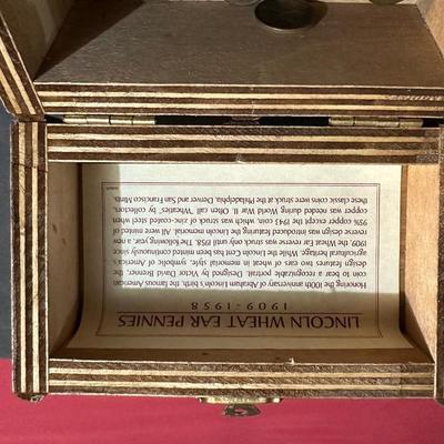 TINY CHEST FULL OF WHEAT PENNIES