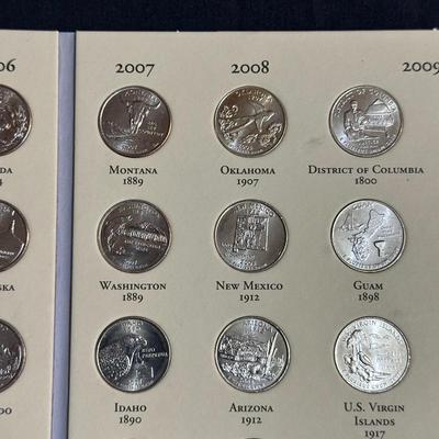 COLLECTION OF STATE QUARTERS FROM 1999-2009