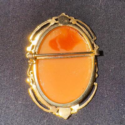 Vintage Cameo Brooch Pin