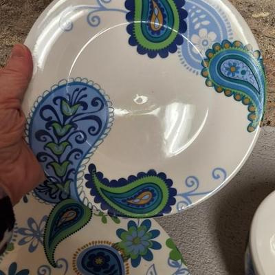 Paisley dishes - 8 sets