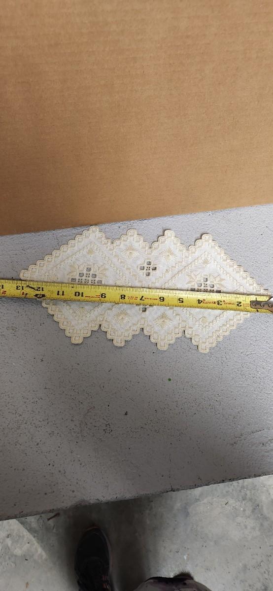 Sale Photo Thumbnail #375: Sweet Atlantis bud vase and a great piece of hardanger