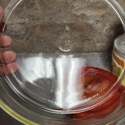 Pyrex, corelle and awesome vintage sauce pan