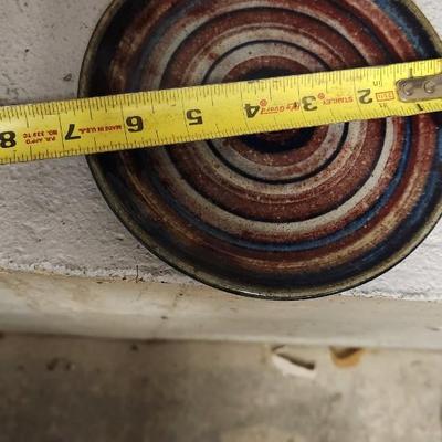 Prairie Fire planter, giraffe and plate