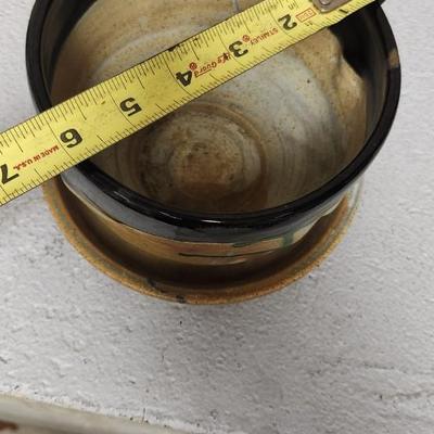 Prairie Fire planter, giraffe and plate