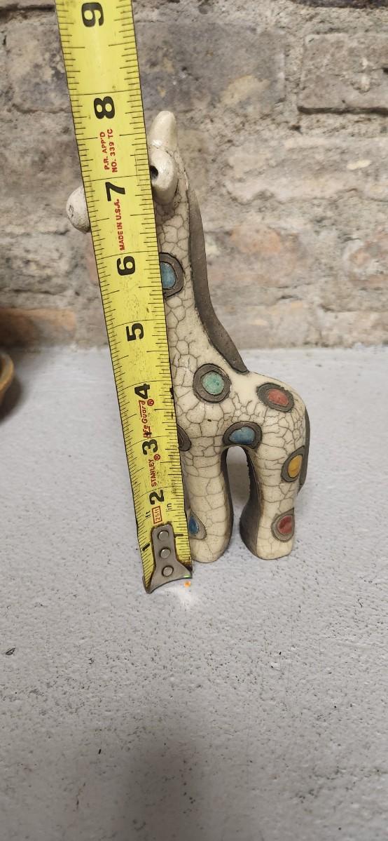 Sale Photo Thumbnail #411: Beach ND made planter, sweet pottery plate and a fantastic giraffe