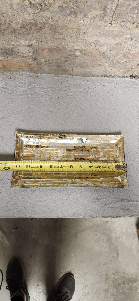 Sale Photo Thumbnail #425: Neat glass tray and lots of little trinkets