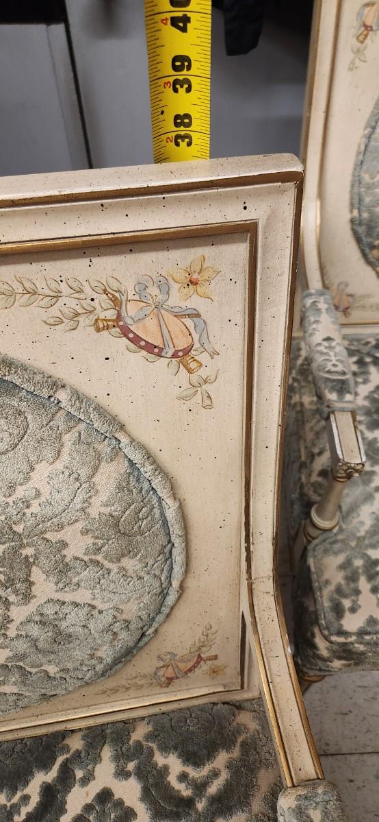 Sale Photo Thumbnail #463: These are amazing...old, gorgeous painting and details. Super super comfortable.