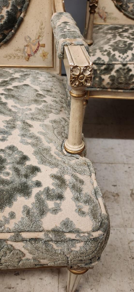 Sale Photo Thumbnail #461: These are amazing...old, gorgeous painting and details. Super super comfortable.