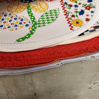 Stack of vinyl placemats