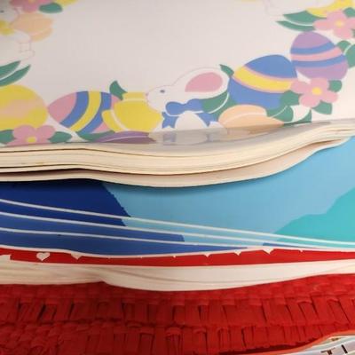 Stack of vinyl placemats