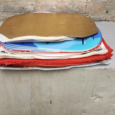 Stack of vinyl placemats