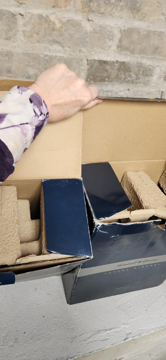 Sale Photo Thumbnail #491: 2 luxury lighted mirrors. Looks like one install was attempted but the other is brand new in the box with instructions etc. hardware appears to be there for both