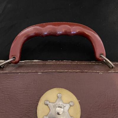 HOPALONG CASSIDY PENCIL CASE AND VINYL BAG