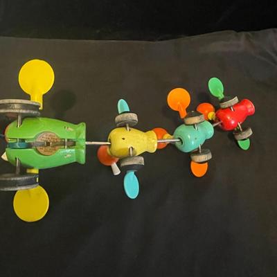 FISHER PRICE GABBY GOOFIES WOODEN PULL TOY