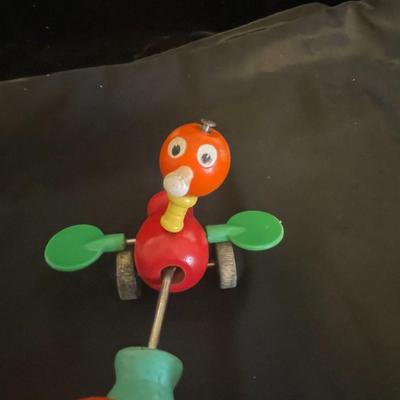 FISHER PRICE GABBY GOOFIES WOODEN PULL TOY